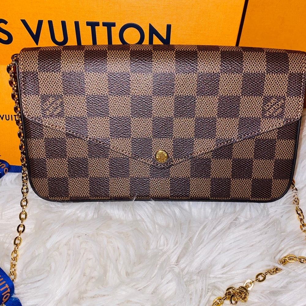 SOLD!!!!! Louis Vuitton Felicie Ebene pochette bag - Picture 5 of 15